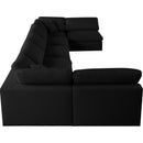  Manufacturer Color_Black -- Meridian Serene Fabric 7 pc Sectional IMAGE 5