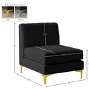  Manufacturer Color_Black -- Meridian Alina Stationary Fabric Chair IMAGE 17