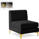  Manufacturer Color_Black -- Meridian Alina Stationary Fabric Chair IMAGE 1