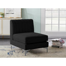  Manufacturer Color_Black -- Meridian Alina Stationary Fabric Chair IMAGE 4