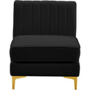  Manufacturer Color_Black -- Meridian Alina Stationary Fabric Chair IMAGE 6