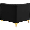  Manufacturer Color_Black -- Meridian Alina Stationary Fabric Chair IMAGE 5