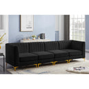  Manufacturer Color_Black -- Meridian Alina Stationary Fabric Sofa IMAGE 3