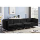  Manufacturer Color_Black -- Meridian Alina Stationary Fabric Sofa IMAGE 4