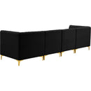  Manufacturer Color_Black -- Meridian Alina Stationary Fabric Sofa IMAGE 5