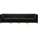  Manufacturer Color_Black -- Meridian Alina Stationary Fabric Sofa IMAGE 6