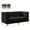  Manufacturer Color_Black -- Meridian Alina Stationary Fabric Sofa IMAGE 17