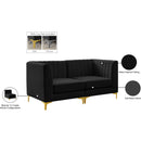 Manufacturer Color_Black -- Meridian Alina Stationary Fabric Sofa IMAGE 18