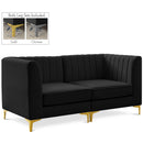  Manufacturer Color_Black -- Meridian Alina Stationary Fabric Sofa IMAGE 1
