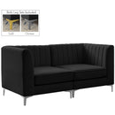  Manufacturer Color_Black -- Meridian Alina Stationary Fabric Sofa IMAGE 2