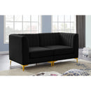  Manufacturer Color_Black -- Meridian Alina Stationary Fabric Sofa IMAGE 3