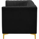  Manufacturer Color_Black -- Meridian Alina Stationary Fabric Sofa IMAGE 8