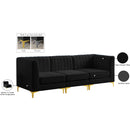  Manufacturer Color_Black -- Meridian Alina Stationary Fabric Sofa IMAGE 19