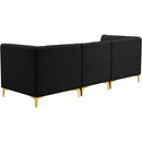  Manufacturer Color_Black -- Meridian Alina Stationary Fabric Sofa IMAGE 5