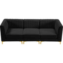  Manufacturer Color_Black -- Meridian Alina Stationary Fabric Sofa IMAGE 7