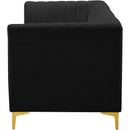  Manufacturer Color_Black -- Meridian Alina Stationary Fabric Sofa IMAGE 8