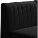  Manufacturer Color_Black -- Meridian Alina Fabric 4 pc Sectional IMAGE 12