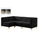  Manufacturer Color_Black -- Meridian Alina Fabric 4 pc Sectional IMAGE 3
