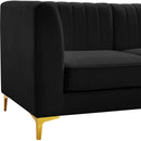  Manufacturer Color_Black -- Meridian Alina Fabric 5 pc Sectional IMAGE 12