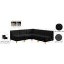  Manufacturer Color_Black -- Meridian Alina Fabric 5 pc Sectional IMAGE 18