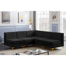  Manufacturer Color_Black -- Meridian Alina Fabric 5 pc Sectional IMAGE 3