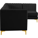  Manufacturer Color_Black -- Meridian Alina Fabric 5 pc Sectional IMAGE 10