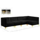  Manufacturer Color_Black -- Meridian Alina Fabric 5 pc Sectional IMAGE 20