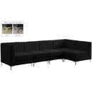  Manufacturer Color_Black -- Meridian Alina Fabric 5 pc Sectional IMAGE 2