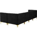  Manufacturer Color_Black -- Meridian Alina Fabric 5 pc Sectional IMAGE 7