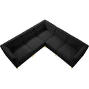  Manufacturer Color_Black -- Meridian Alina Fabric 5 pc Sectional IMAGE 6