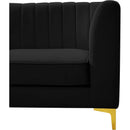  Manufacturer Color_Black -- Meridian Alina Fabric 6 pc Sectional IMAGE 10