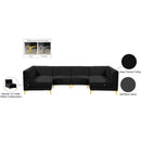  Manufacturer Color_Black -- Meridian Alina Fabric 6 pc Sectional IMAGE 15