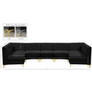  Manufacturer Color_Black -- Meridian Alina Fabric 7 pc Sectional IMAGE 14