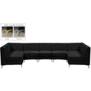  Manufacturer Color_Black -- Meridian Alina Fabric 7 pc Sectional IMAGE 2