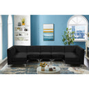  Manufacturer Color_Black -- Meridian Alina Fabric 7 pc Sectional IMAGE 4