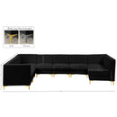  Manufacturer Color_Black -- Meridian Alina Fabric 8 pc Sectional IMAGE 18