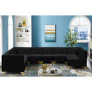  Manufacturer Color_Black -- Meridian Alina Fabric 8 pc Sectional IMAGE 3