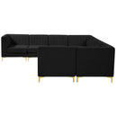  Manufacturer Color_Black -- Meridian Alina Fabric 8 pc Sectional IMAGE 6