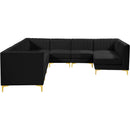  Manufacturer Color_Black -- Meridian Alina Fabric 8 pc Sectional IMAGE 7