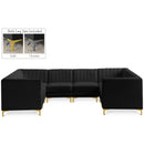  Manufacturer Color_Black -- Meridian Alina Fabric 8 pc Sectional IMAGE 1
