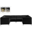  Manufacturer Color_Black -- Meridian Alina Fabric 8 pc Sectional IMAGE 2