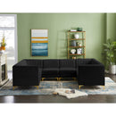  Manufacturer Color_Black -- Meridian Alina Fabric 8 pc Sectional IMAGE 3