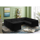  Manufacturer Color_Black -- Meridian Alina Fabric 8 pc Sectional IMAGE 8