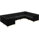  Manufacturer Color_Black -- Meridian Alina Fabric 8 pc Sectional IMAGE 9