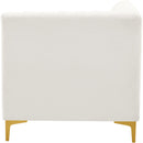  Manufacturer Color_Cream -- Alina Cream Velvet Upholstered Modular Corner Chair IMAGE 8