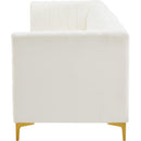  Manufacturer Color_Cream -- Alina 116.5" Cream Velvet Upholstered 4 pc Modular Sofa IMAGE 8