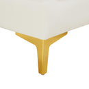  Manufacturer Color_Cream -- Alina 91" Cream Velvet Upholstered 4 pc Modular Sectional IMAGE 18