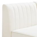  Manufacturer Color_Cream -- Alina 116.5" Cream Velvet Upholstered 6 pc Modular Sectional IMAGE 16