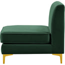  Manufacturer Color_Green -- Alina Green Velvet Upholstered Modular Armless Chair IMAGE 7