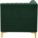  Manufacturer Color_Green -- Alina Green Velvet Upholstered Modular Corner Chair IMAGE 8